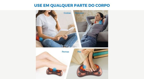 Almofada Massageadora Com Infravermelho Bivolt