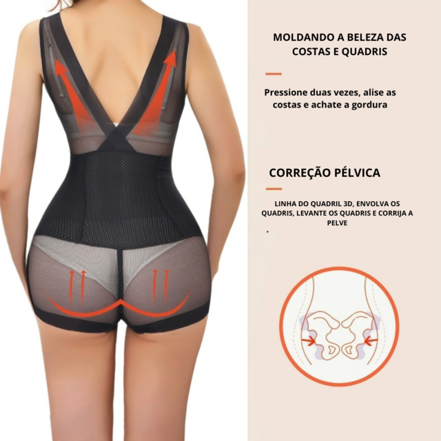 Body Modelador Corretor Postural