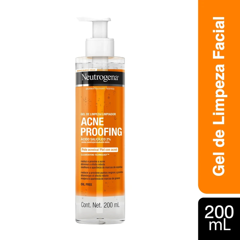 Gel de Limpeza Facial Neutrogena Acne Proofing 200mL