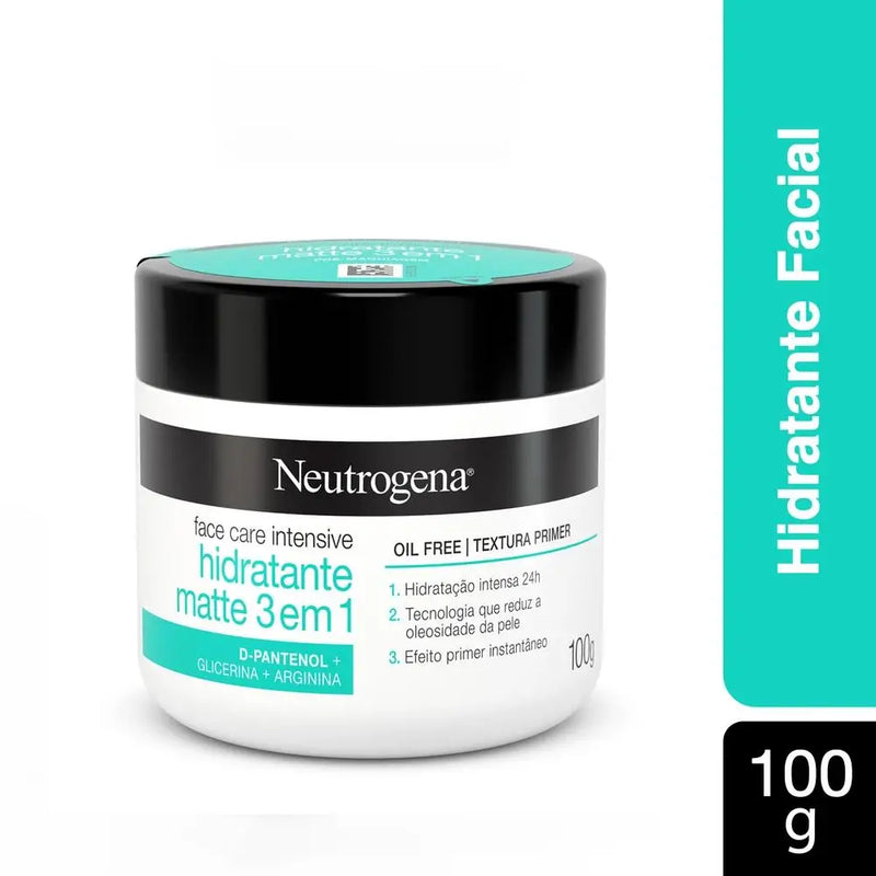 Hidratante Facial Neutrogena Face Care Intensive Hidratante Matte 3 em 1 100g