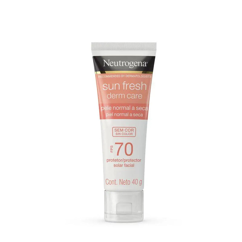 Protetor Solar Facial Neutrogena Sun Fresh Derm Care Sem Cor FPS 70 40g