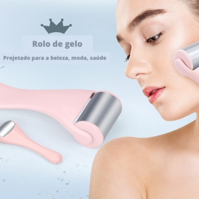 Rolo De Gelo De Aço Inoxidável Para SkinCare