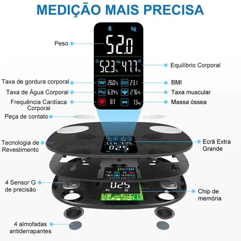 Balança Digital Corporal - Insmart