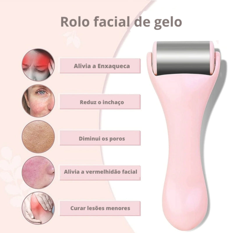 Rolo De Gelo De Aço Inoxidável Para SkinCare