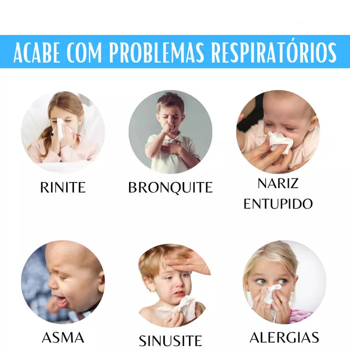 Inalador Nebulizador Portátil para Adultos e Crianças, Medical Handheld, Mini Vapor Silencioso, Umidificador Nasal, Ferramentas Inaladoras de Asma.