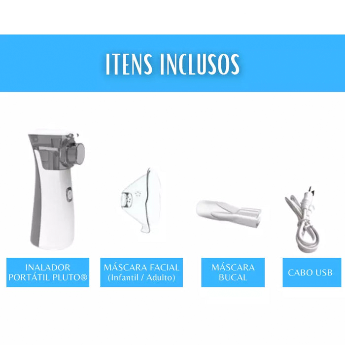 Inalador Nebulizador Portátil para Adultos e Crianças, Medical Handheld, Mini Vapor Silencioso, Umidificador Nasal, Ferramentas Inaladoras de Asma.