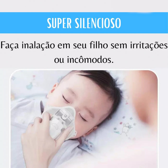 Inalador Nebulizador Portátil para Adultos e Crianças, Medical Handheld, Mini Vapor Silencioso, Umidificador Nasal, Ferramentas Inaladoras de Asma.