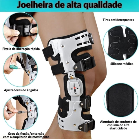 Joelheira Estabilizadora Articulada Ajustável