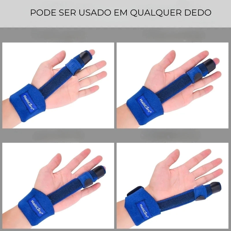 Tala de Mão Azul Proteção de Dedo