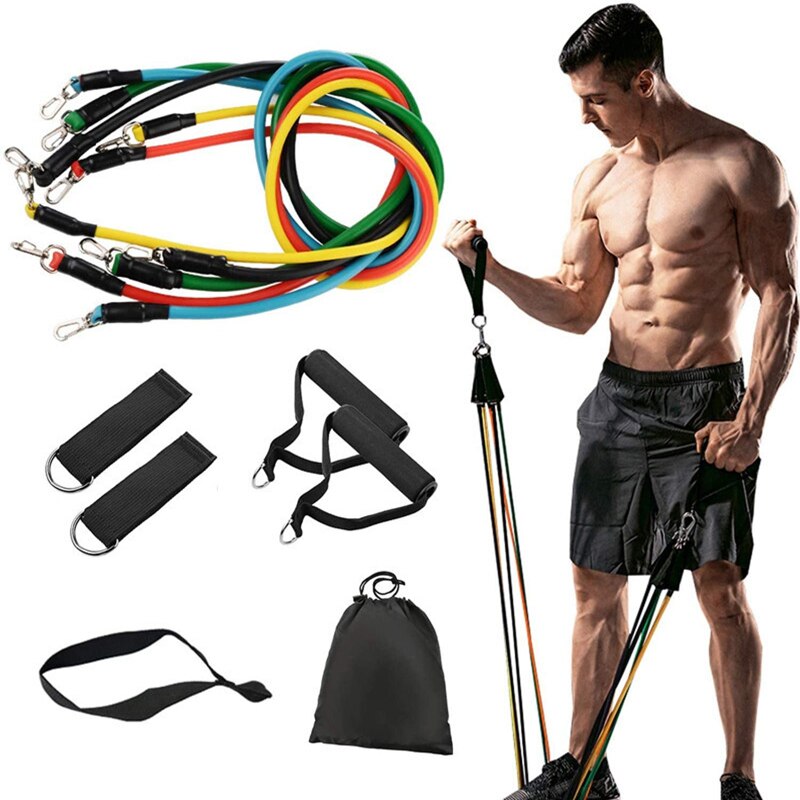 100 lbs faixas de resistência conjunto 150 lbs esportes elásticos bandas de borracha para expansor fitness workout gym exercício em casa