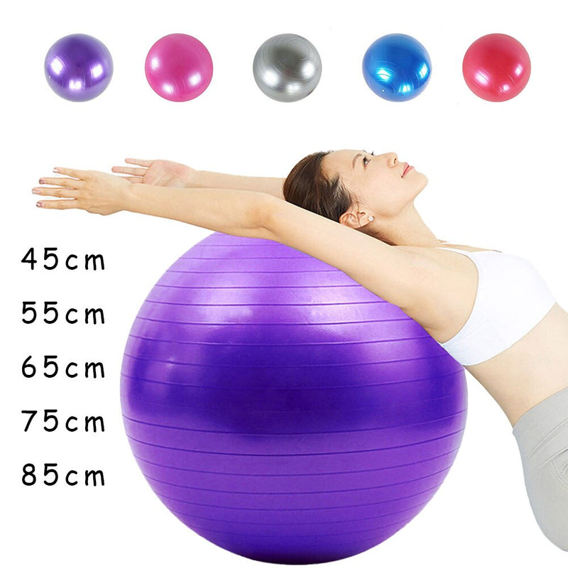 Bolas de Fitness PVC à Prova de Explosão, Bola de Yoga Espessada, Exercício, Home Gym, Equipamento Pilates, Bola de Equilíbrio, 45cm, 55cm, 65cm, 75cm, 85cm