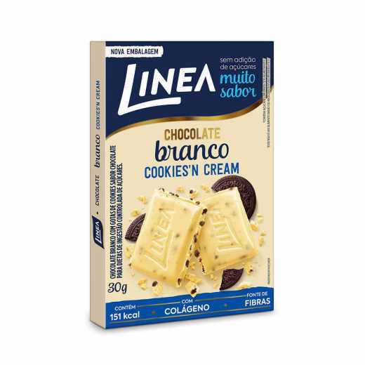 CHOCOLATE LINEA BRANCO COOKIES ZERO ACUCA