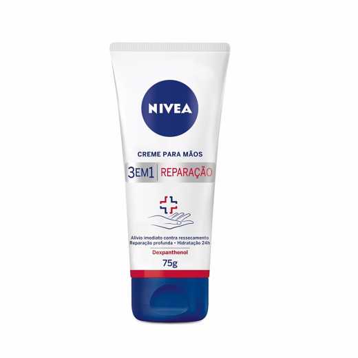 CREME MAOS NIVEA 3EM1 REPARACAO 75G