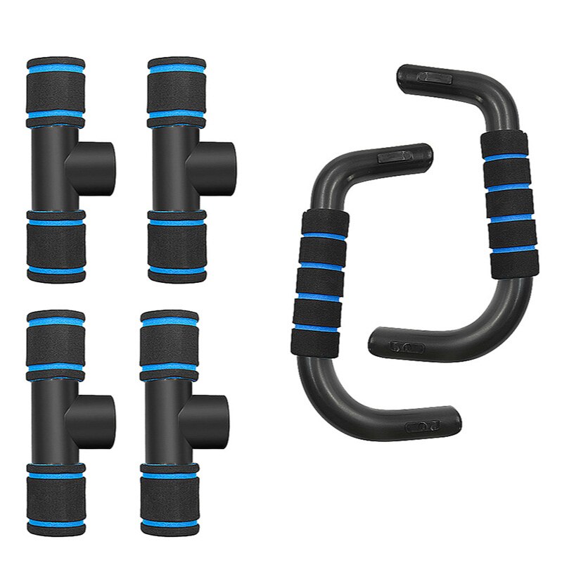 Conjunto de ferramentas de treinamento fitness com esponja Hand Grip, Push Up Bar, Push-Ups Stand Barras, Peito Exercício Muscular, ABS Trainer, 2pcs por conjunto