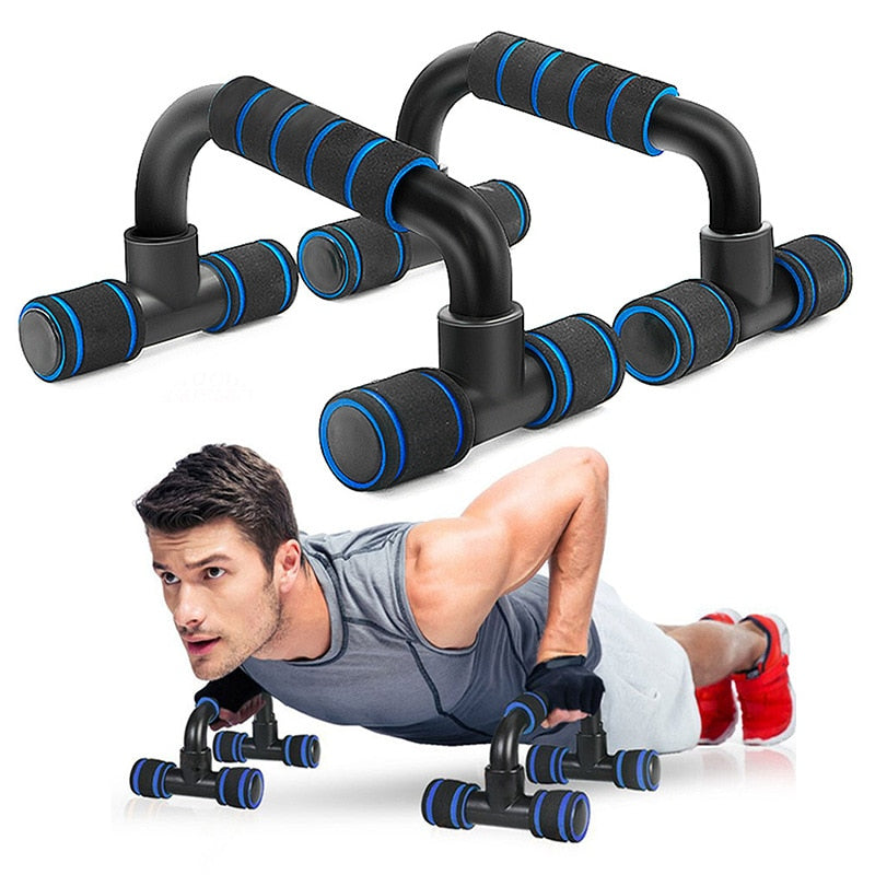 Conjunto de ferramentas de treinamento fitness com esponja Hand Grip, Push Up Bar, Push-Ups Stand Barras, Peito Exercício Muscular, ABS Trainer, 2pcs por conjunto