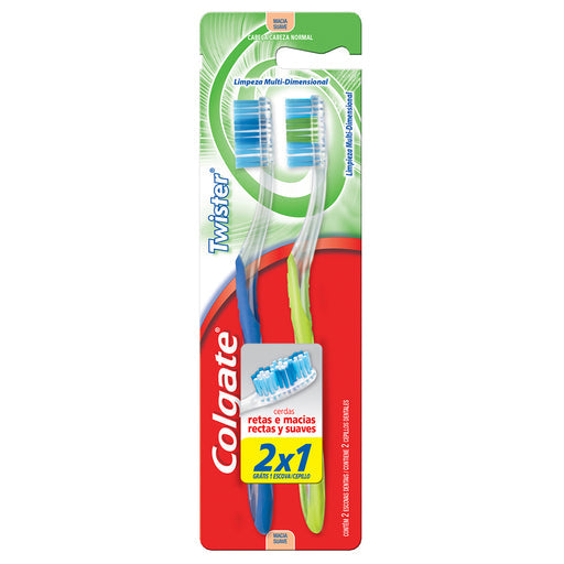 ESCOVA DENTAL COLGATE TWISTER 2x1