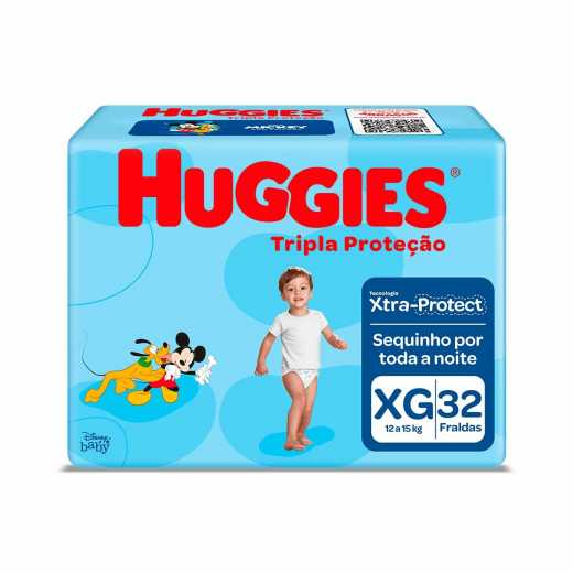 FRALDA HUGGIES T PROT MEGA XG 32 UNI