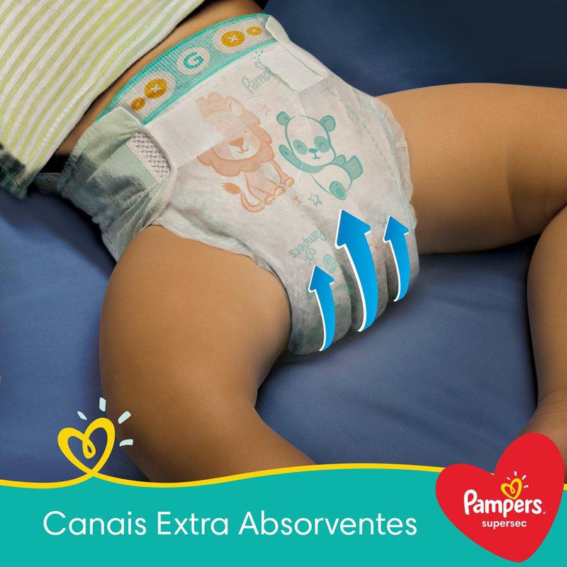 Fralda Pampers Supersec M 52 Unidades