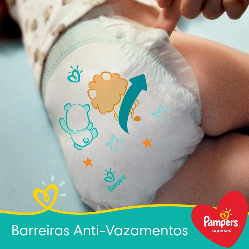 Fralda Pampers Supersec M 52 Unidades