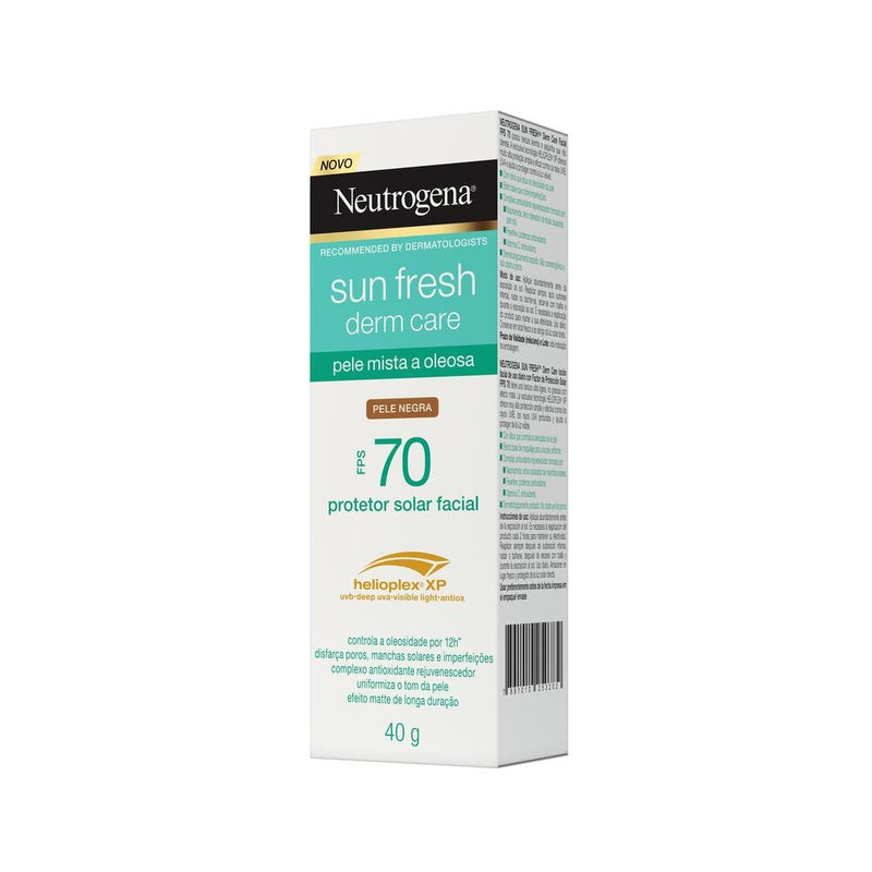 Protetor Solar Neutrogena Sun Fresh Pele Oleosa Negra FPS 70 40g