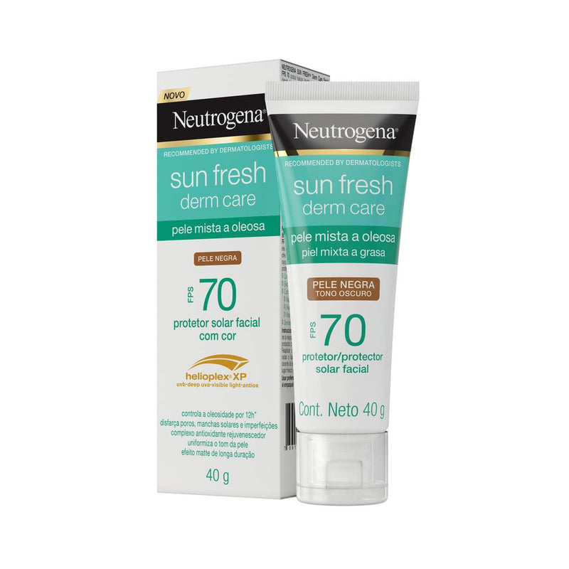 Protetor Solar Neutrogena Sun Fresh Pele Oleosa Negra FPS 70 40g