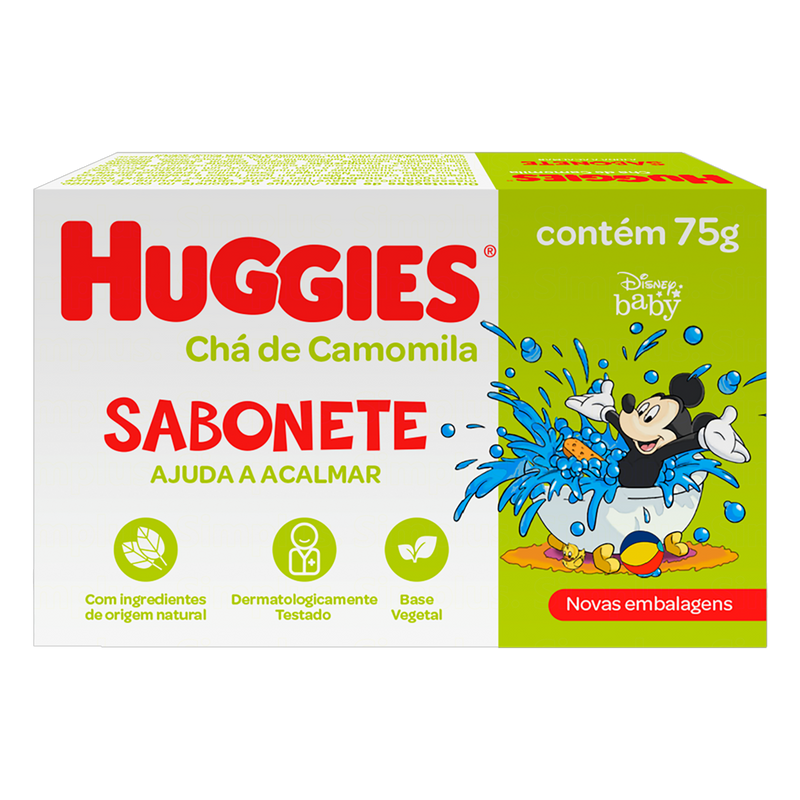 SABONETE HUGGIES CHA DE CAMOMILA 75 G