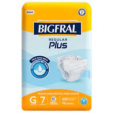 FRALDA GERIATRICA BIGFRAL PLUS REGULAR G 7 UNI