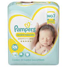 FRALDA PAMPERS PREMIUM CARE RN 20 UNI