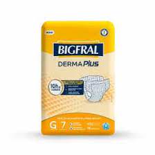 FRALDA GERIATRICA BIGFRAL DERMA PLUS G 8 UNI