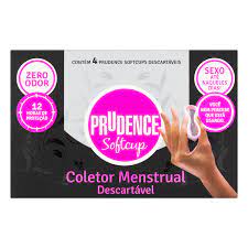 COLETOR MENSTRUAL PRUDENCE DESCART SOFT CUP COM 4