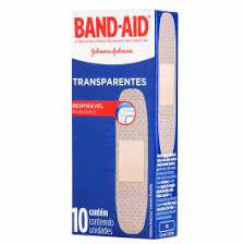 CURATIVO BAND AID TRANSP 10UN