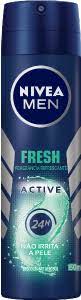 DESODORANTE NIVEA MEN AEROSOL FRESH ACTIVE 150ML